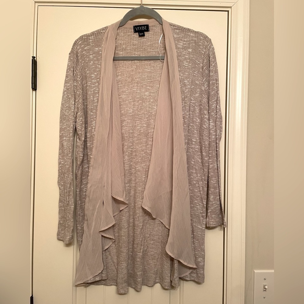 Vixby Cream Cardigan Sweater Size Large